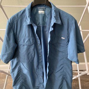 Columbia Omni-Shade Sun Protection Lightweight Button-Up Size L